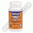 NOW ACETYL L-CARNITINE 500mg.  50caps
