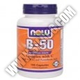 NOW VITAMIN B-50 + 250 mg VITAMIN C-100 caps.