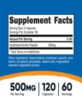 Keratin Hydrolized Peptide 250 mg / 120 Caps