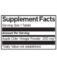 Apple Cider Vinegar - Double Strength Formula 200 mg / 30 Tabs