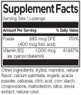 Vitamin B12 with Folate - Sugar-Free Strawberry 1680 mcg / 60 Lozenges