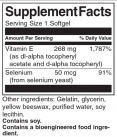 E-400 with Selenium 180 mg / 90 Softgels