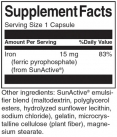 SunActive Iron - Non-Irritating 15 mg / 90 Caps