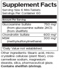 Glucosamine, Chondroitin & MSM - Mini / 360 Tabs