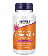 NOW Vitamin D-3 / 1000 IU / 180 Softgels