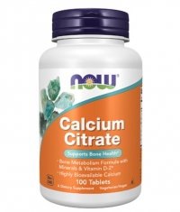 NOW Calcium Citrate with Minerals & Vitamin D-2 / 100 Tabs