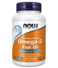 NOW Omega 3 Fish Oil 1000 mg / 100 Softgels