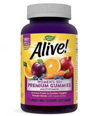 NATURES WAY Alive! Women’s 50+ Premium Gummies Multivitamin / 75 Gummies