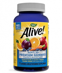 NATURES WAY Alive! Men’s 50+ Premium Gummies Multivitamin / 75 Gummies