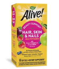 NATURES WAY Alive! Hair, Skin & Nails Multivitamin / 60 Softgels