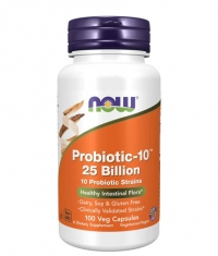 NOW Probiotic-10 ™ / 25 Billion / 100 Vcaps