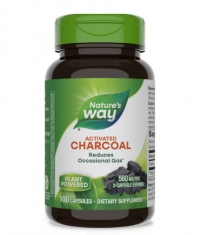 NATURES WAY Charcoal Activated 560 mg from Coconut Shells / 100 Caps