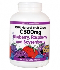 NATURAL FACTORS Vitamin C 500mg Chewable Berry / 90 Tabs