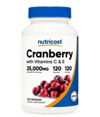 NUTRICOST Cranberry Extract With Vitamin C & E 500mg / 120 Caps