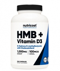 NUTRICOST HMB With Vitamin D3 500 mg / 240 Caps