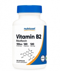 NUTRICOST Vitamin B2 Riboflavin 100 mg / 120 Caps