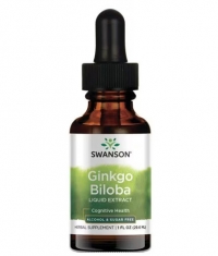 SWANSON Ginkgo Biloba Liquid Extract - Alcohol & Sugar Free 250 mg / 29.6 ml