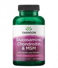 SWANSON Glucosamine, Chondroitin & MSM / 120 Tabs