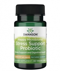 SWANSON Happy Microbiome Stress Support Probiotic / 60 Vcaps