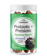 SWANSON Probiotic + Prebiotic Gummies - Blackberry / 60 ChewTabs