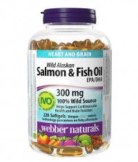 WEBBER NATURALS Wild Alaskan Salmon & Fish Oil / 200 Softgels