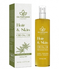 OLYMPIANS HEMP Hair & Skin CBD Dry Oil 500 mg / 50 ml