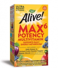 NATURES WAY Alive! Max6 Potency Multivitamin (No Iron) / 90 Caps