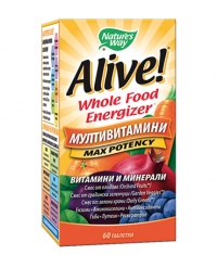 NATURES WAY Alive! Whole Food Energizer Multivitamins / 60 Tabs