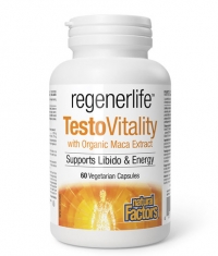 NATURAL FACTORS RegenerLife TestoVitality with Organic Maca Extract / 60 Vcaps