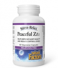 NATURAL FACTORS Stress Relax Peaceful Zzz - Melatonin-free / 60 Vcaps