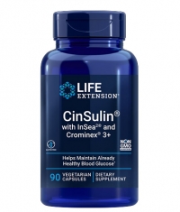 LIFE EXTENSIONS CinSulin with InSea2 and Crominex®3+ / 90 Vcaps