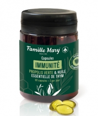 FAMILLE MARY Immunity - Green Propolis and Thyme Essential Oil / 60 Caps