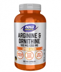 NOW Arginine / Ornithine / 500-250mg. / 250 Caps