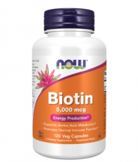 NOW Biotin 5000 mcg / 120 Vcaps