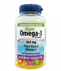 WEBBER NATURALS Omega-3 from Algae 560 mg / 120 Vcaps