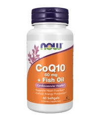 NOW CoQ10 60 mg + Omega 3 / 60 Softgels