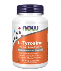 NOW L-Tyrosine Extra Strength 750 mg / 90 Vcaps