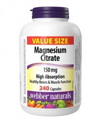 WEBBER NATURALS Magnesium Citrate 150 mg High Absorption / 240 Caps