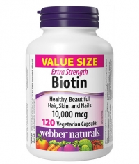 WEBBER NATURALS Biotin Extra Strength 10000 mcg / 120 Vcaps