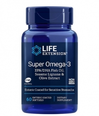 LIFE EXTENSION Super Omega-3 / 60 Enteric Coated Softgels