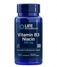 LIFE EXTENSION Vitamin B3 Niacin 500 mg / 100 Caps