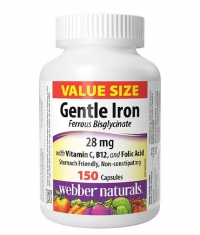 WEBBER NATURALS Gentle Iron (ferrous bisglycinate) / 150 Vcaps