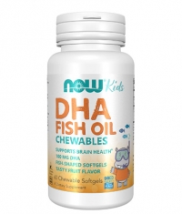 NOW Kid's DHA Fish Oil Chewables 100 mg / 60 Softgels