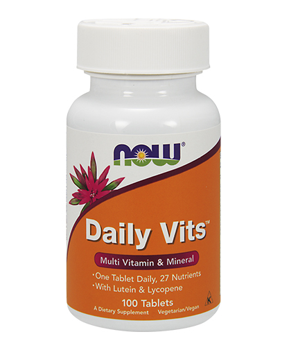 NOW Daily Vits ™ Multi Vitamin & Mineral / 100 Tabs 0.100